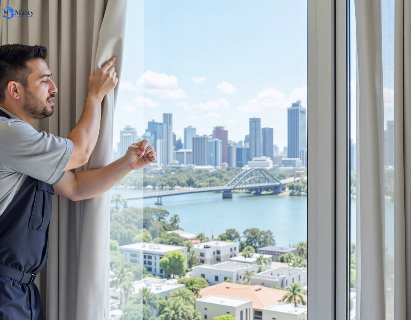 Professional curtain steam cleaning service pemulwuy-nsw QLD by Matty Curtain Cleaning